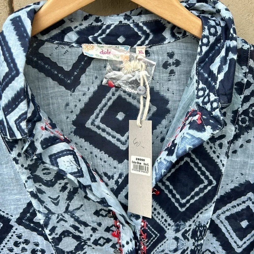Dolma Cotton Cover Up Dress New With Tags Bohemian Beach Hippie Cottagec… - Picture 3 of 8